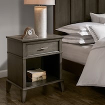 gray nightstand   