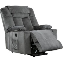 gray power lift recliner   