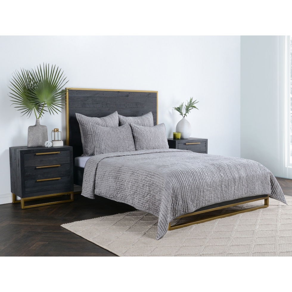 gray queen bedding set   