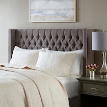 gray queen headboard   