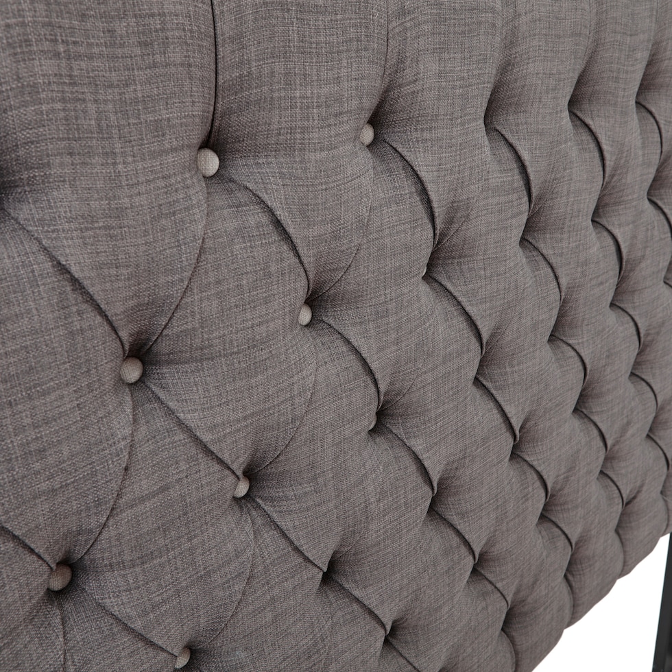 gray queen headboard   
