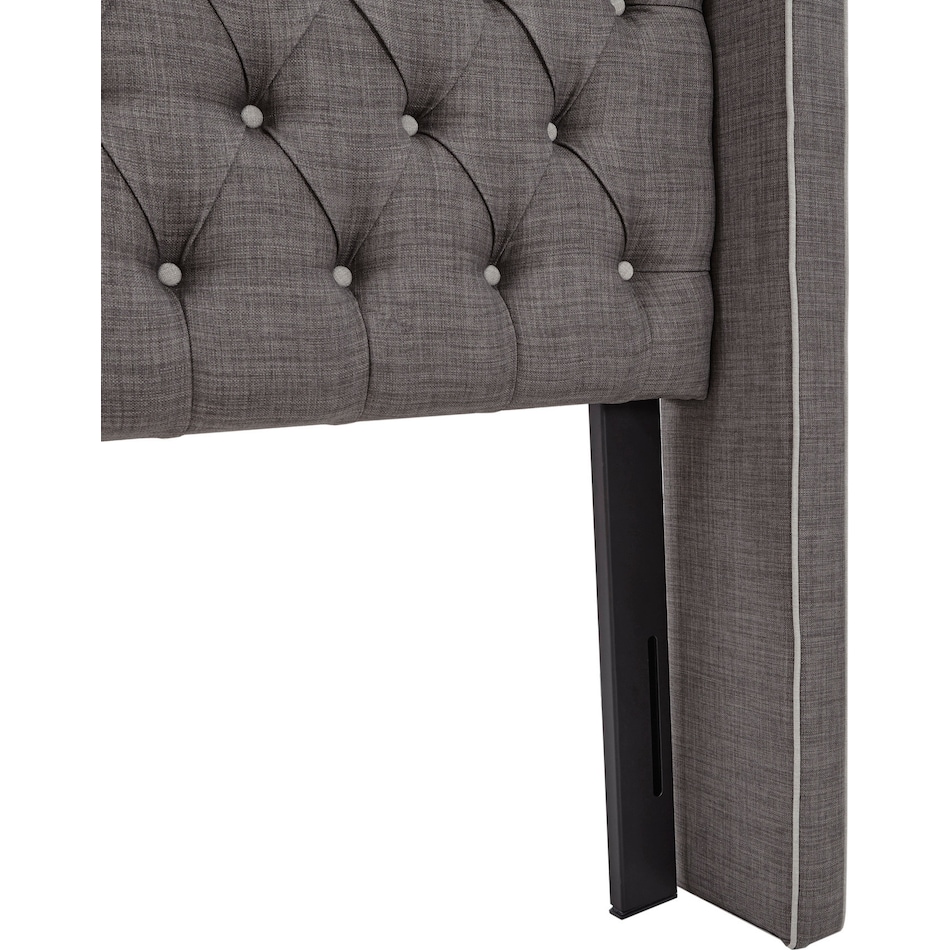 gray queen headboard   