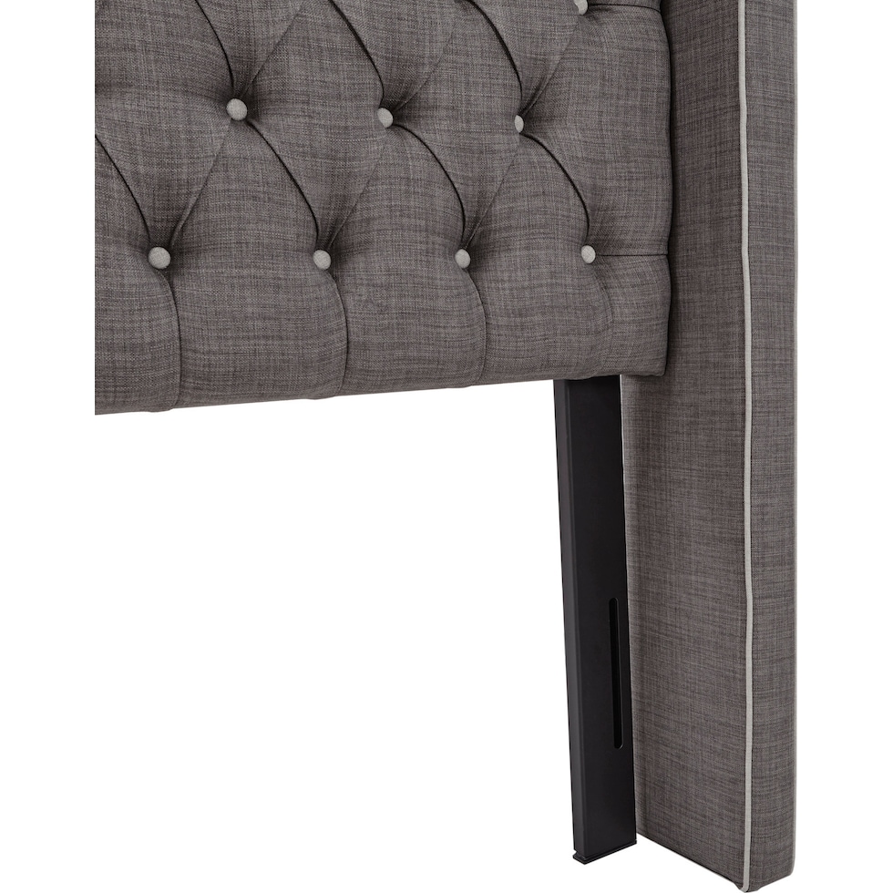 gray queen headboard   
