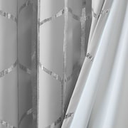 Lanta 63" Blackout Curtain Panel - Gray/Silver