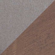 Zarina King Upholstered Platform Bed - Gray/Walnut Brown
