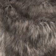 59" x 79" Luxe Faux Throw - Wolf Gray