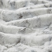 Hadley Faux Fur Throw - Gray