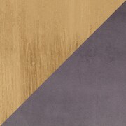 Penny Set of 2 Dining Chairs - Gold/Gray Velvet