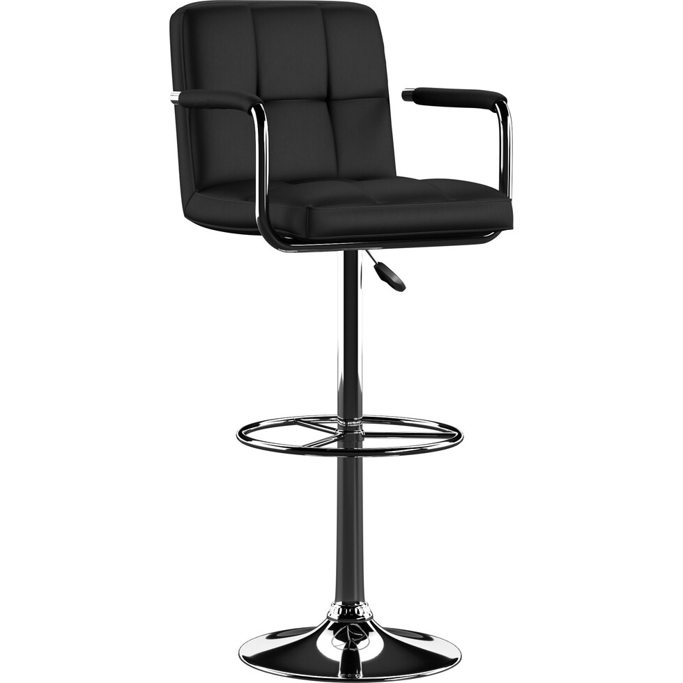 graydon black bar stool   