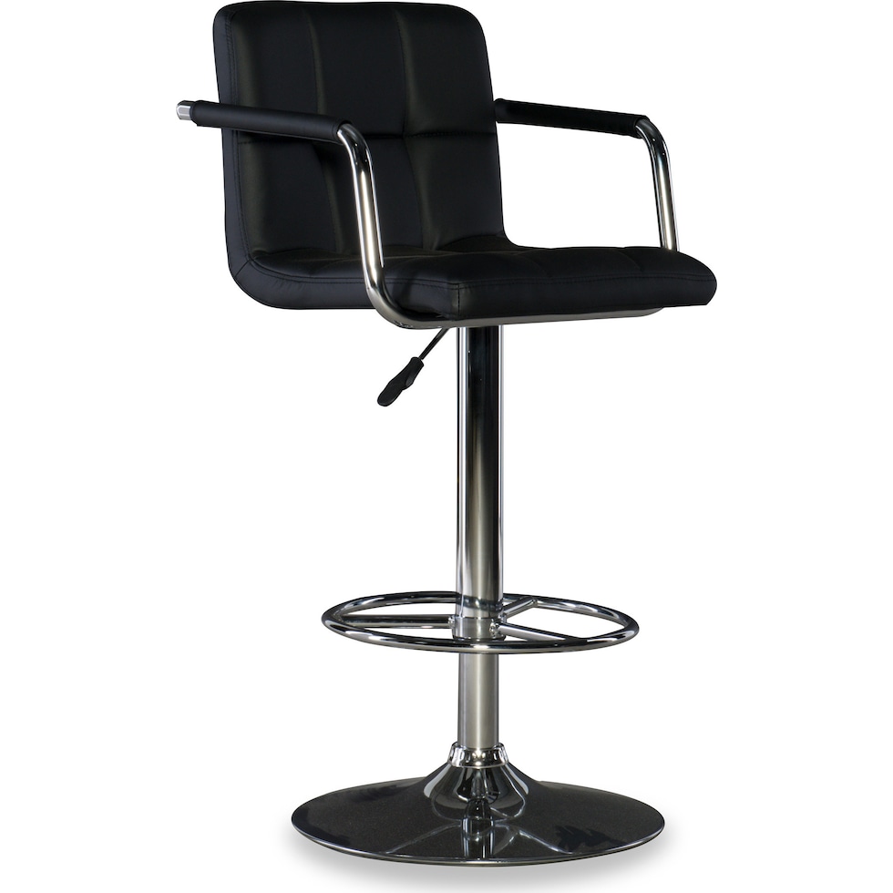 graydon black bar stool   