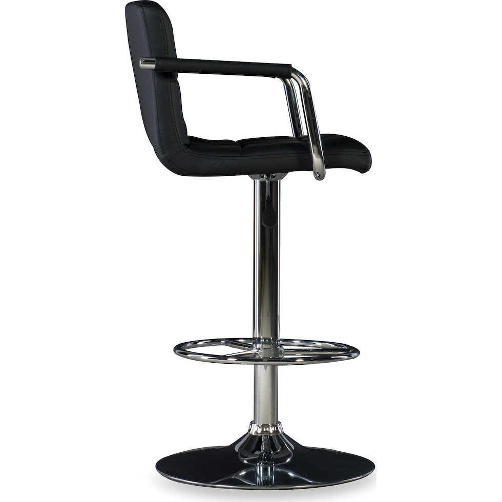 graydon black bar stool   