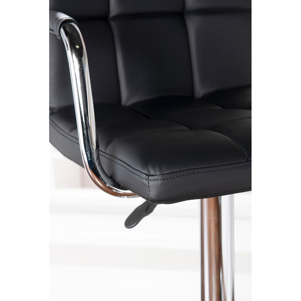 graydon black bar stool   