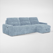 grayson blue sectional   