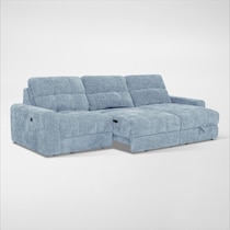 grayson blue sectional   
