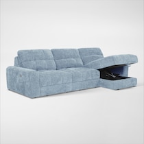 grayson blue sectional   