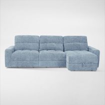 grayson blue sectional   