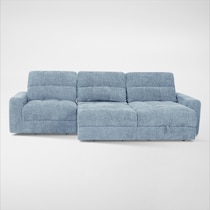 grayson blue sectional   