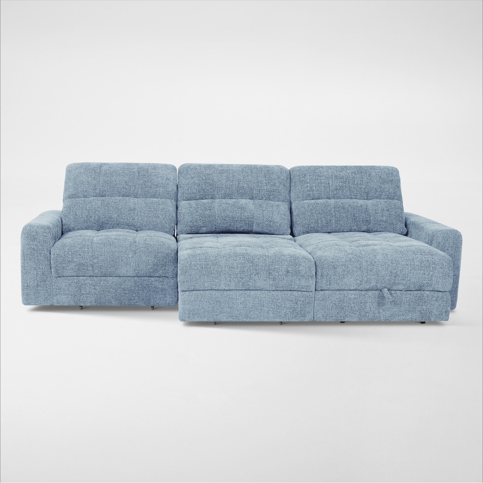 grayson blue sectional   