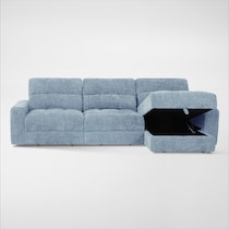 grayson blue sectional   