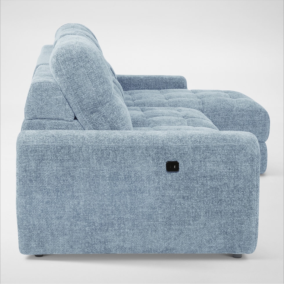 grayson blue sectional   