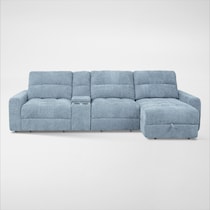 grayson blue sectional   