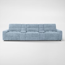 grayson blue sectional   