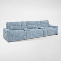 grayson blue sectional   