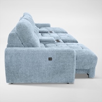 grayson blue sectional   