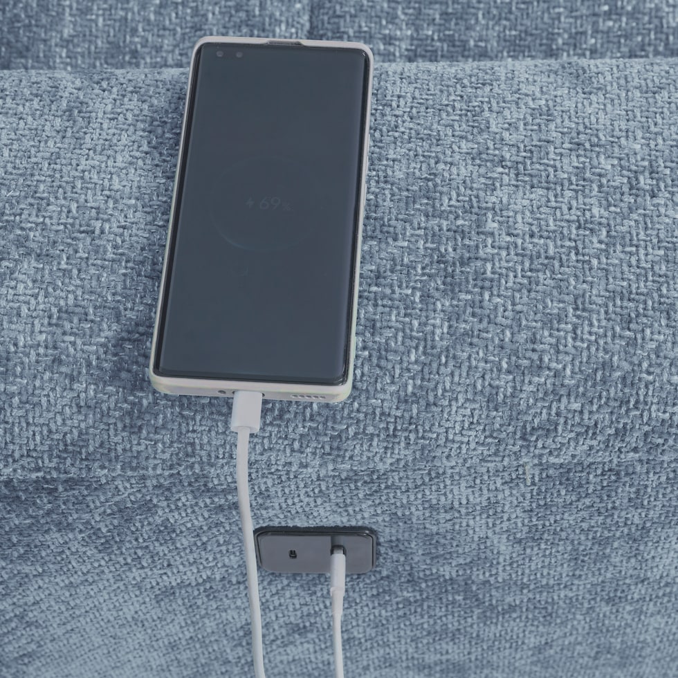 grayson blue sectional   