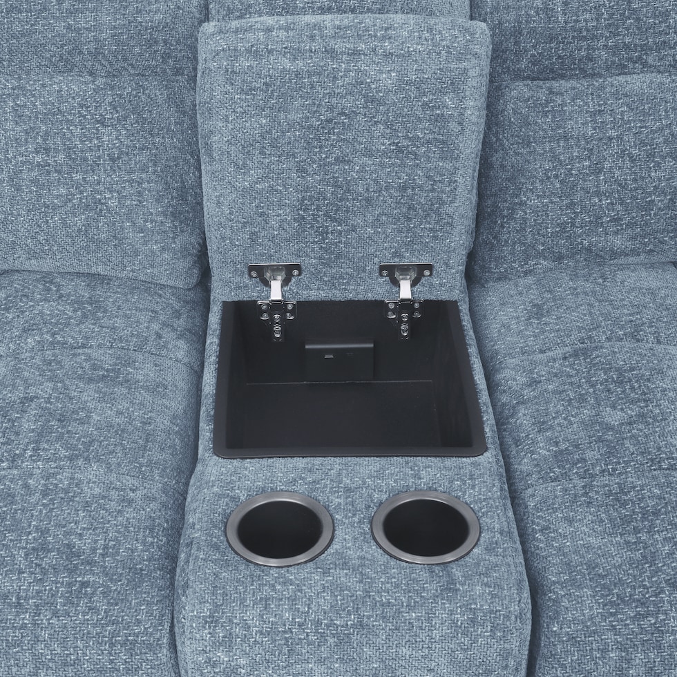 grayson blue sectional   