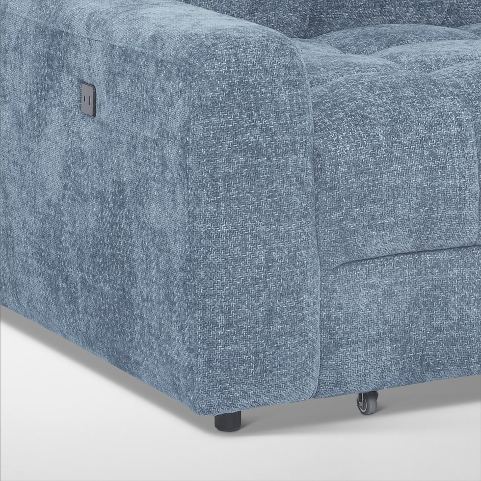 grayson blue sectional   