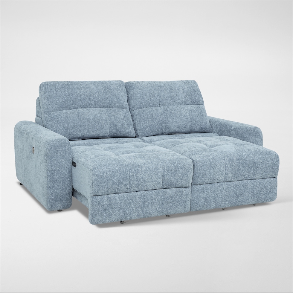 grayson blue sofa   