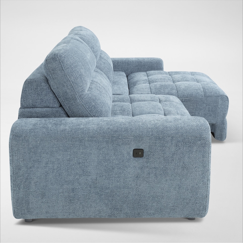 grayson blue sofa   