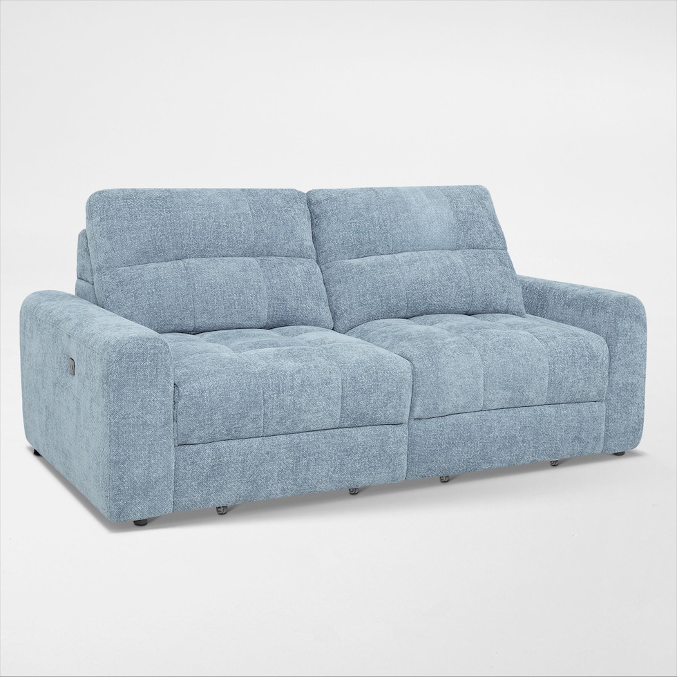 grayson blue sofa   