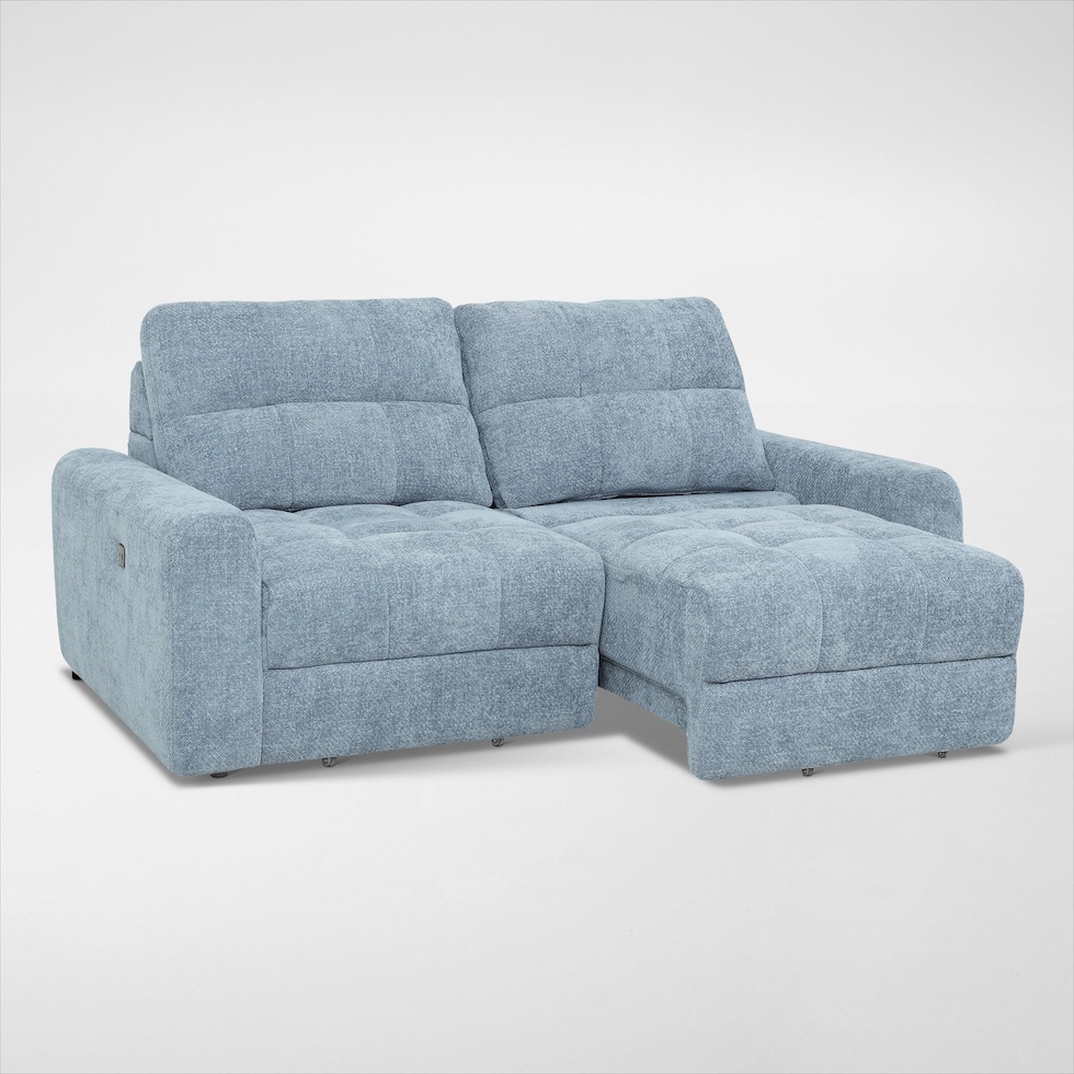 grayson blue sofa   