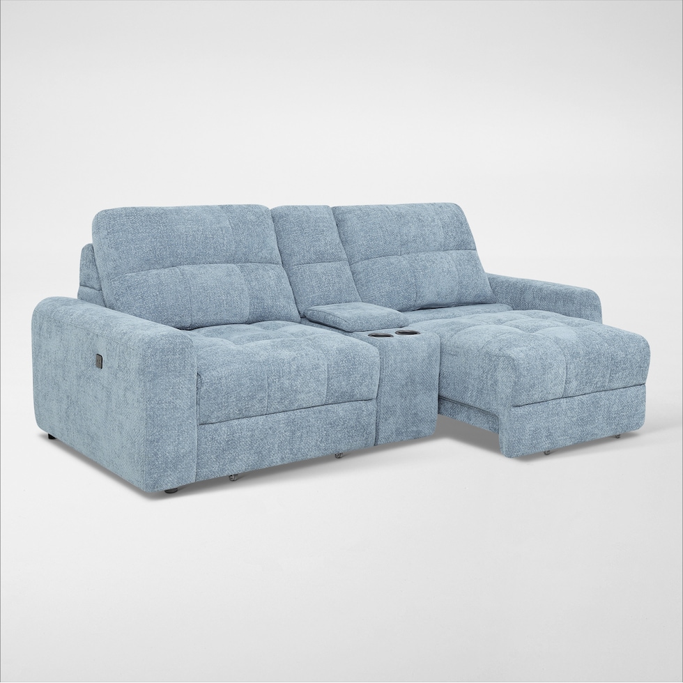 grayson blue sofa   