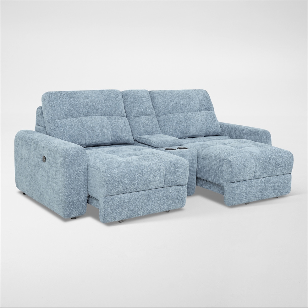 grayson blue sofa   
