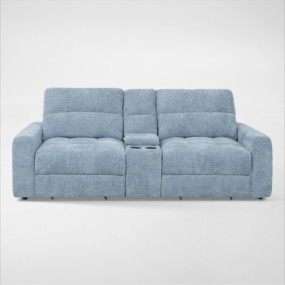 grayson blue sofa   