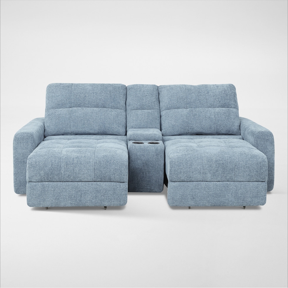 grayson blue sofa   