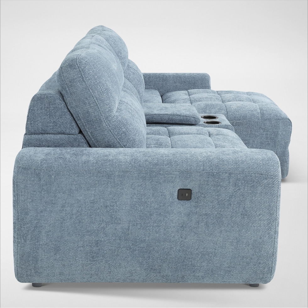 grayson blue sofa   