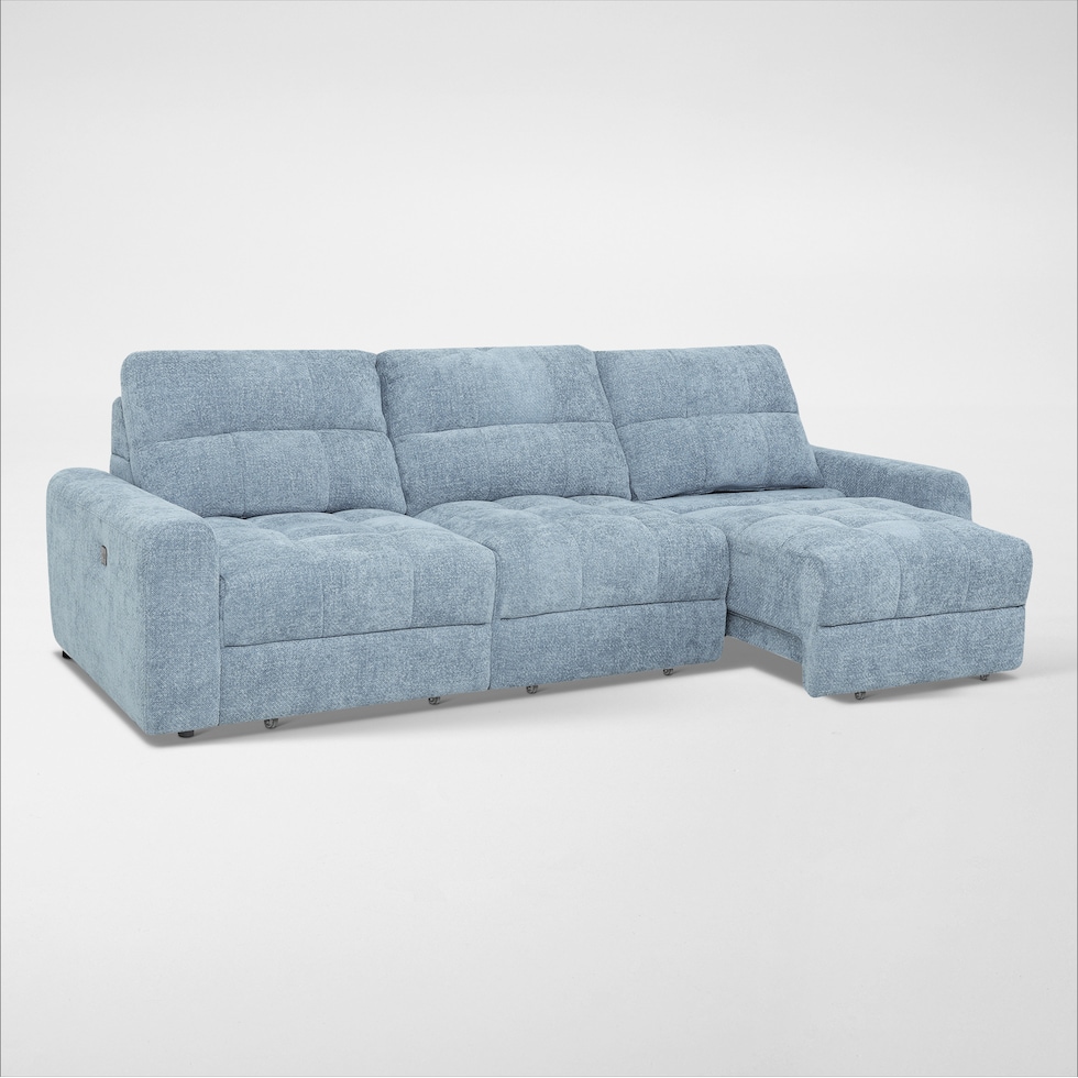 grayson blue sofa   