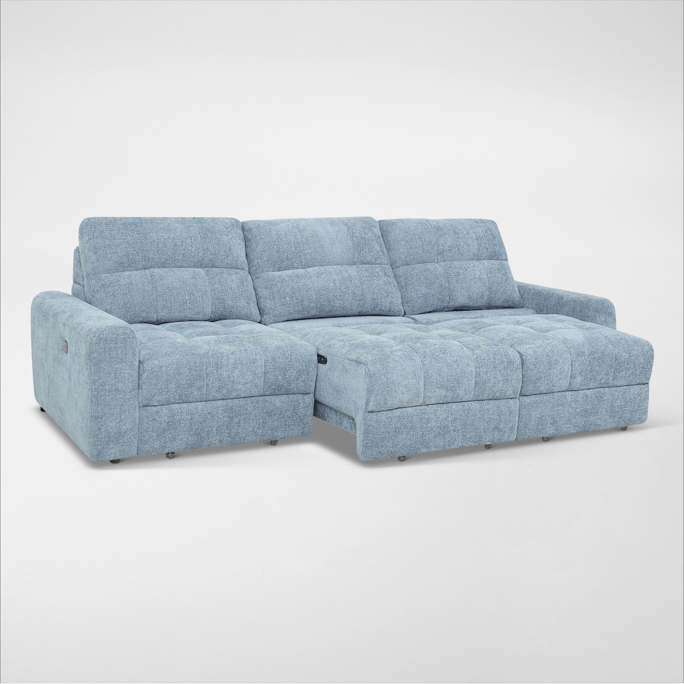 grayson blue sofa   