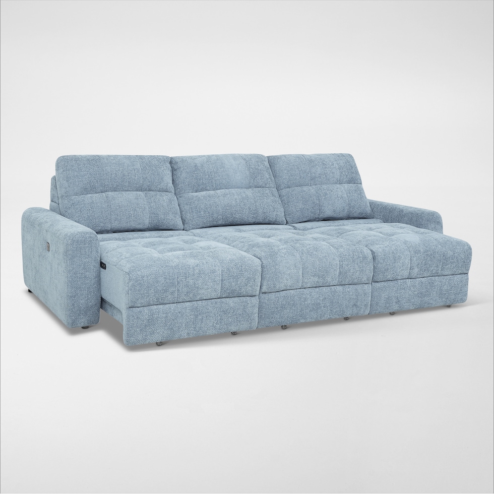 grayson blue sofa   