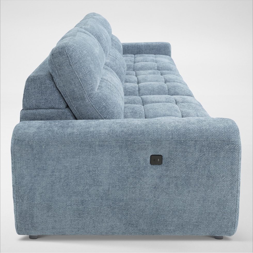 grayson blue sofa   