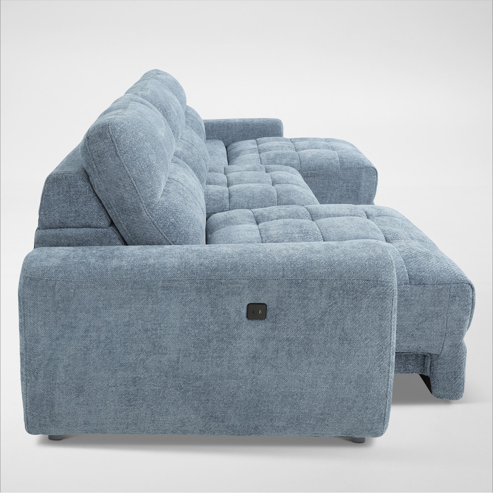 grayson blue sofa   