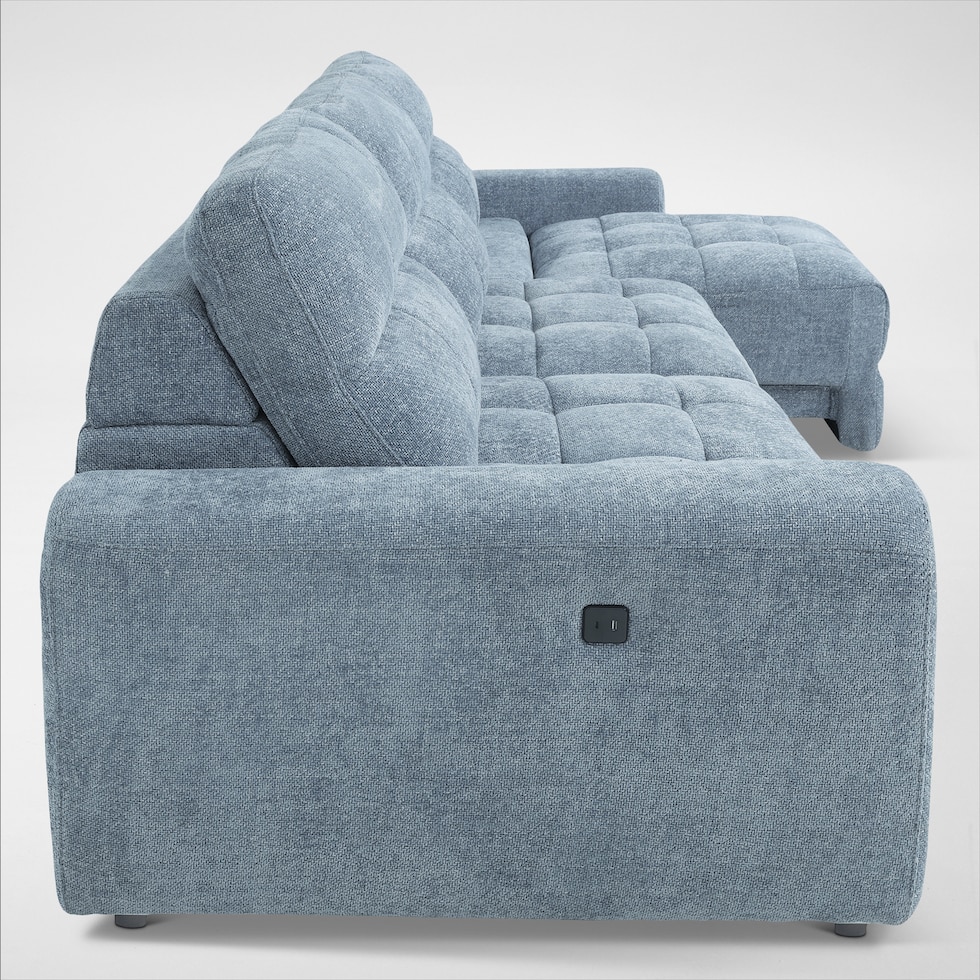 grayson blue sofa   