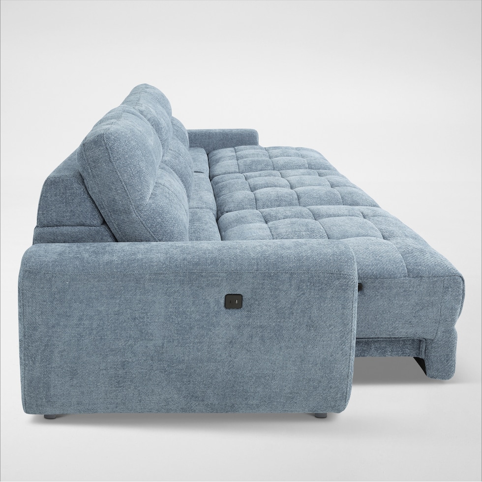 grayson blue sofa   