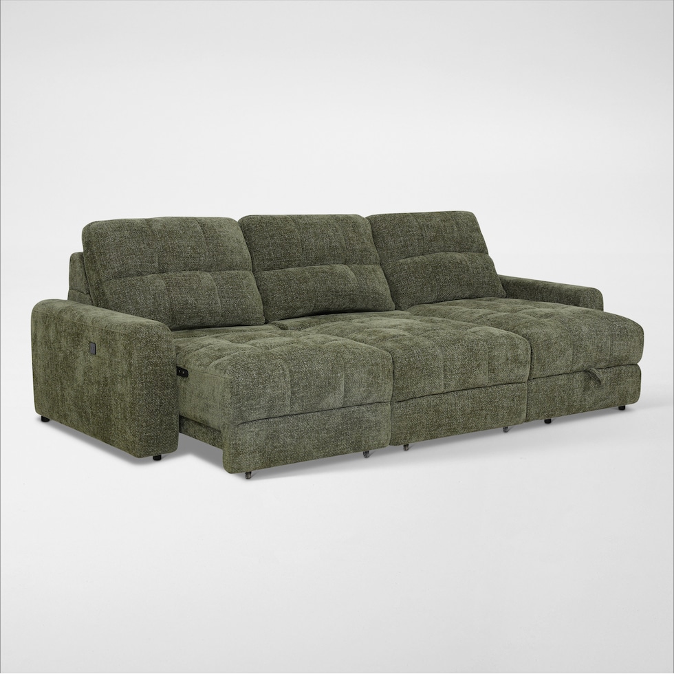 grayson green sectional   