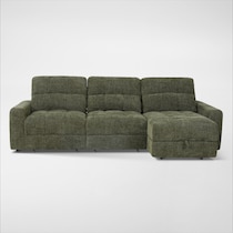 grayson green sectional   