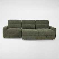 grayson green sectional   